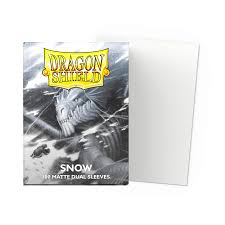 Dragon Shield Dual Matte Sleeves "Snow" (100 db)