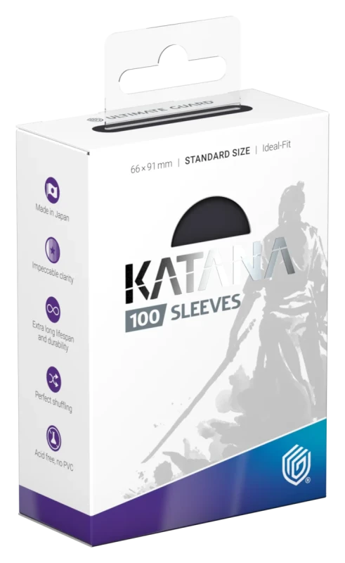 Katana Sleeves- standard- Obsidian Shard - fekete (100)