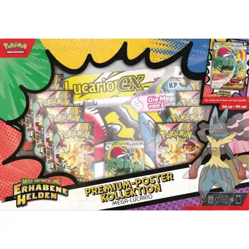 Pokémon ME02.5 Ascended Heroes - Premium Poster Collection - Mega Lucario