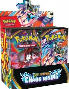 Pokémon Mega Evolution Chaos Rising Booster display box