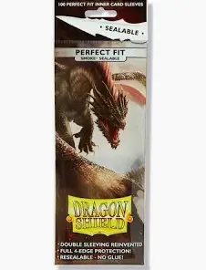 Dragon Shield Standard Perfect fit- Sealable sleeves- Smoke (100)