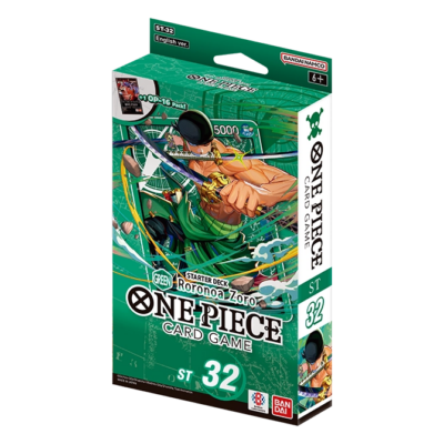 One Piece Card Game: Green Roronoa Zoro Starter Deck ST32 (2026.07.31.-től lesz elérhető)