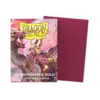 Dragon Shiled Standard Sleeves - Pomegranate & Gold matte dual (100)