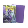 Dragon Shiled Standard Sleeves - Nebula & Silver  matte dual (100)